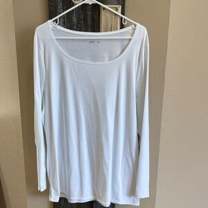 CWC white  l/s t shirt, size 2X